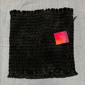 NWT Forever 21 velvet Textured Black tube top